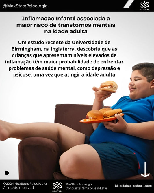 Criança segurando um prato com hambúrguer e batatas fritas, representando o impacto do estilo de vida e inflamação na saúde futura.