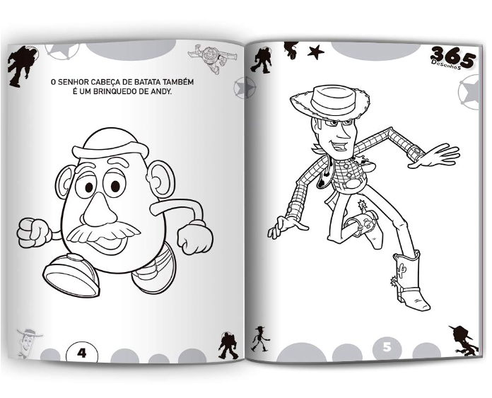 365 Desenhos para Colorir Disney Pixar